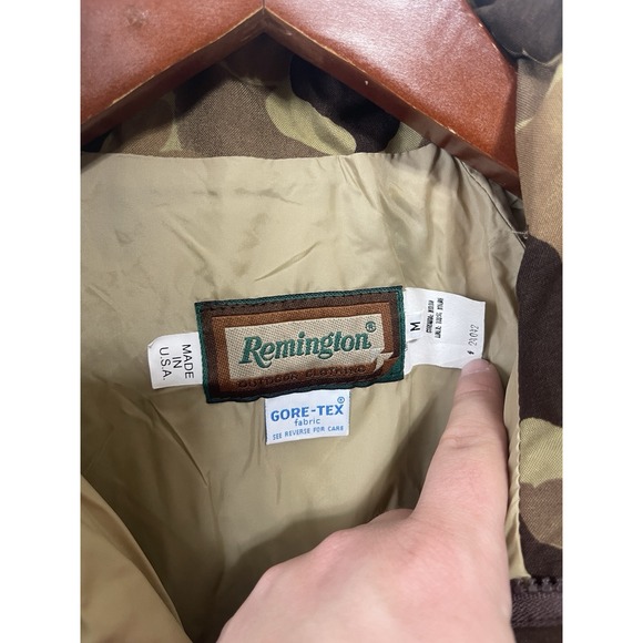 Remington GORE-TEX Mens Camo Hunting Jacket Size M Made In USA Vintage - Picture 4 of 8